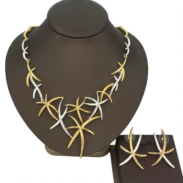 Gold and Silver fusion Necklace - Image 2